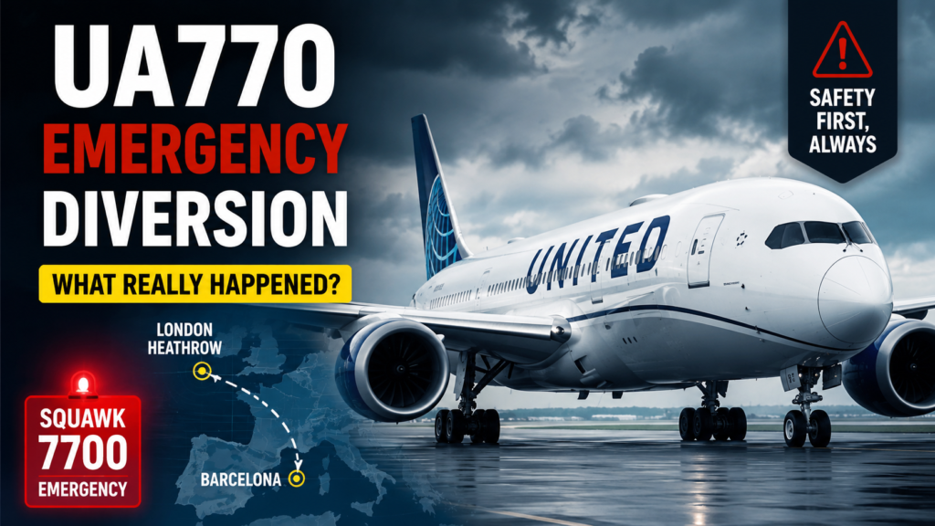 United Airlines Flight UA770 Emergency Diversion