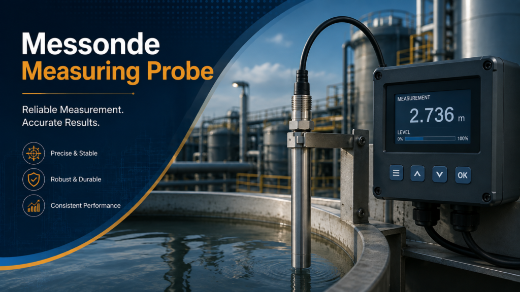 Generic Messonde measuring probe connected to a digital measurement instrument